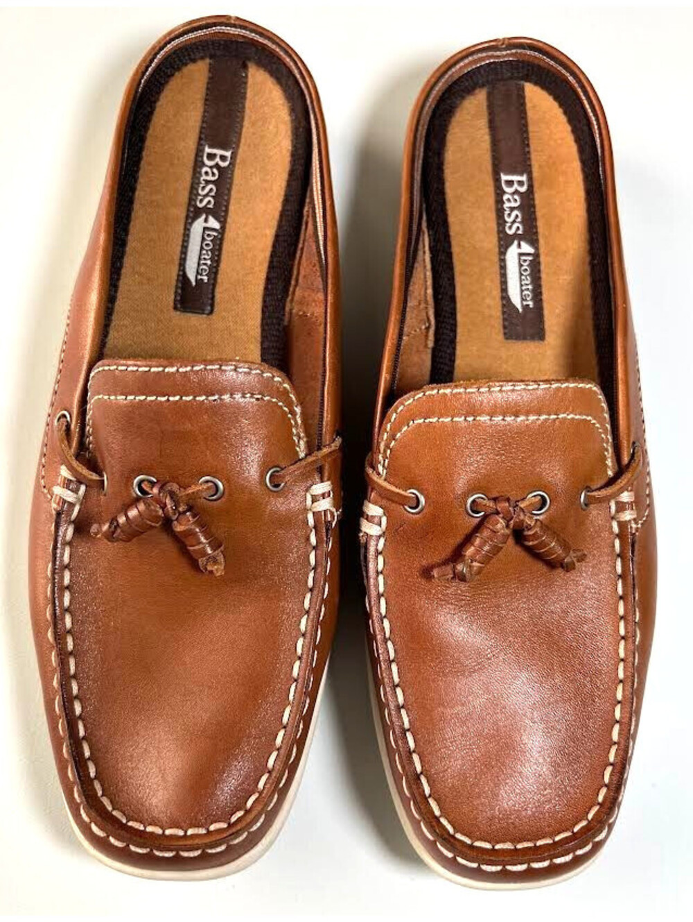 Women's Bass Boater Slip On Shoes-Size 8, Brown